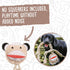 HuggleHounds Natural Rope Knottie - Leather Dog Toy for Aggressive Chewers, Stuey Sock Monkey