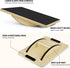 Yes4All 350LBS Professional Wooden Balance Board, Anti-Slip Rocker Board for Leg Workout, Wobble Board