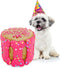 Dog Birthday Cake for Dogs - Rice Cake Based Dessert Made with Dog Treats and Human Grade Ingredients - Happy Birthday