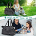 PetAmi Small Dog Purse Carrier, Soft-Sided Bag with Pockets, Airline Approved, Max 18 lbs, Polka Dot Black