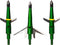 Swhacker SWH00207 #207 Broadheads, 2 Inch Cut, Set of 3-100 Grain, Green