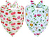 Spring Dog Bandanas 2 Pack (4 Patterns) for Large X-Large Dogs -