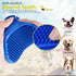 2 Pack Dog Grooming Brush, Premium Soft Silicone Pet Bath Brushes with Adjustable Handle for Dogs & Cats