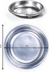 Skywin Disposable Pet Food Bowls for Cat - 100 PCS Small Plate Bulk Cat Bowls, Portable Pet Bowls, Lightweight Mini Plates Plastic Cat Bowls, Easy to Carry and Store Disposable Cat Bowls (Grey)