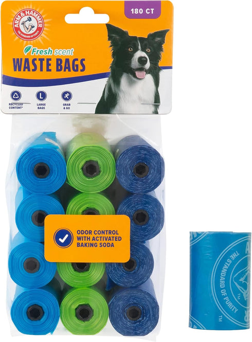 Arm & Hammer Easy-Tear Disposable Dog And Cat Waste Bags With Activated