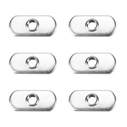 Kayak Track Nuts, 1/2" Wide T Nut for T Track/Rail, 1/4-20 Threads - 6 Pack Kayak Fishing Hardware Screws