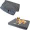 Dog Bed Covers, Waterproof Soft Plush Replacement Washable Dog Pillow Cover, Removable Pet Dog Crate Pad Replacement