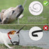 Idepet Heavy Duty Retractable Dog Leash, 16ft, Anti-Chewing Steel Chain, 360 Degree Tangle-Free, Grey, Flat Rope