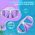 Kids Diving Mask, 180° Anti-Fog Swim Mask with Tempered Glass and Nose Cover for Diving and Snorkeling