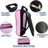 Golf Shoe Bag, Zippered Carrier Bags for Men/Women with Ventilation, Outdoor Travel Shoe Bags (Light Pink)