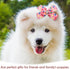PET SHOW 50Pcs/25Pairs 4" Paw Pattern Big Dog Hair Bows with Alligator Clips for Medium Large Dogs