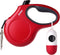 Fida Retractable Dog Leash with Dispenser, 16 ft Pet Walking Leash for Medium Dog or Cat, Red