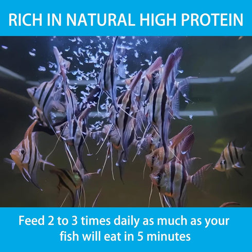Brine Shrimp Fish Food, Ready to Use Aquarium Fish Food, Non-Living Instant Food for Betta Saltwater Marine Freshwater