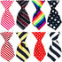 PET SHOW 8pcs Dot Stripe Small Dogs Collar Charms - Neckties for Medium Dogs, Cats, Puppies, Holiday Costumes