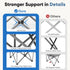 500 LBS NEWBULIG Oversized Folding Camping Chair for Adults, Portable Outdoor Collapsible Chairs, Heavy Duty Support