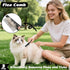 Augwind 3PCS Self Cleaning Slicker Brush & Pet Grooming Rake & Flea Comb for Dogs,Cats and Horses | Double-Sided