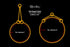 Alvalley Martingale Collar for Dogs - Show Chain Dog Collar, Brass, Safe for Training, Walking, Suitable for All Pets