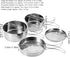 QANYEGN Set, Portable Stainless Steel Cookware Camping Mess Kit, Stainless Steel Camping Cookware for Camping or Other