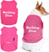 Parisian Pet Dog Tshirt - “Barking Diva“ Embroidered Girl Dog Clothes, Lightweight Pink Tee, 2XL