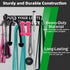 Home Gym Accessories Organization Storage Rack, 8 Hook Wall Hanger for Barbells and Resistance Bands