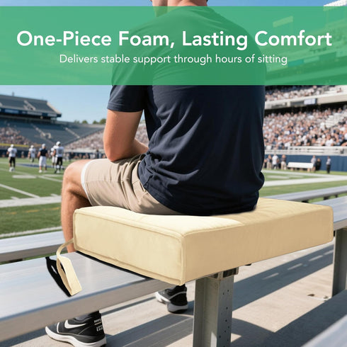 2 Pack 3'' Codi Stadium Seat Cushion Thick Waterproof Portable Bleacher Pad for Outdoor Games and Sports, Lightweight