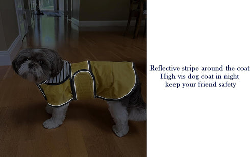 Dachshund Raincoat - Waterproof Corgi Raincoat for Dachshunds, Weiner Long Back Breeds with Reflective Stripe, Great