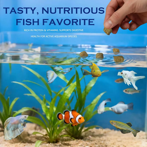 Vorenzyme 100% 4.5oz Freeze Dried Brine Shrimp Cubes Natural HighProtein Fish Food for Tropical, Marine & Freshwater