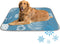 Generic Dog Cooling Mat Indoor Ice Silk Rabbit Mat Pineapple Palm Motif Pet