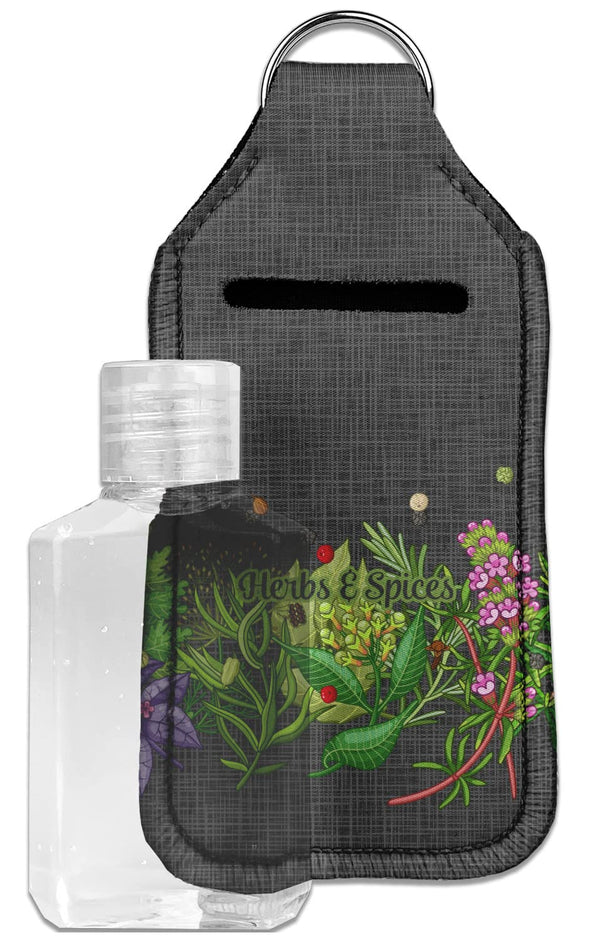 Personalized Herbs & Spices Hand Sanitizer & Keychain Holder - Large