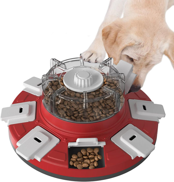 Dog Treat Puzzle Feeder Toys, Interactive Enrichment Toys for Large/Medium/Small Dogs, Slow Feeder