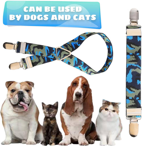 TESSVEYA Dog Suspenders for Diaper Belly Bands Canine Harness Keep Diapers and Skirts on Pets
