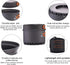widesea Camping Cookware Outdoor Pot Pan, Heat Exchange Design Cooking Equipment for Hiking Travel