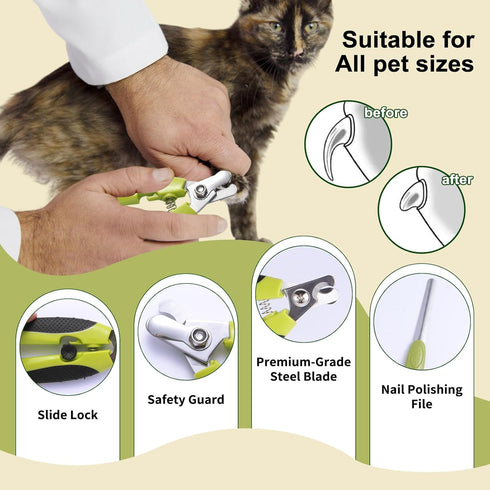 Generic 6 PCS Dog and Cat Grooming Kit, Versatile Tools Including Shedding Brush, Nail Clipper with Nail File, Slicker