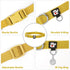 Azuza Nylon Fall Dog Collar and Leash Set, Strong Basic Style Leash with Easy Collar Hook, Ginger Yellow, XS