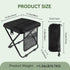 Zghncslong backpack 250 lbs Portable foldable stool, Camping Chair, with dual storage pockets and side pockets Compact
