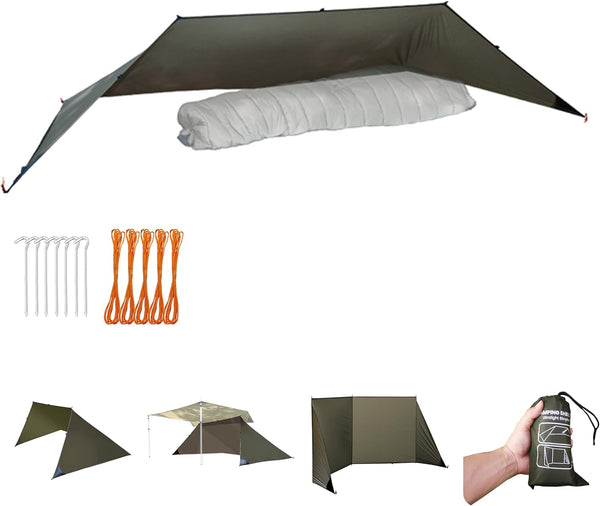 Onewind Emergency Shelter, Lightweight Reusable Rainproof Windproof Tent for Camping, Hiking, Backpacking