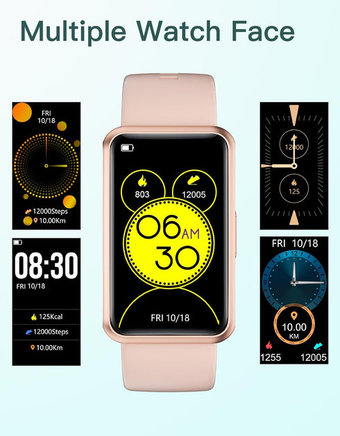 HUAKUA Fitness Tracker, No Bluetooth or APP Needed, Waterproof Fitness Watch for Men and Women