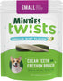 Minties Dental Twists for Dogs, 24oz, Vet-Recommended Vanilla-Flavored Chews for Tiny/Small Dogs 5-39 lbs