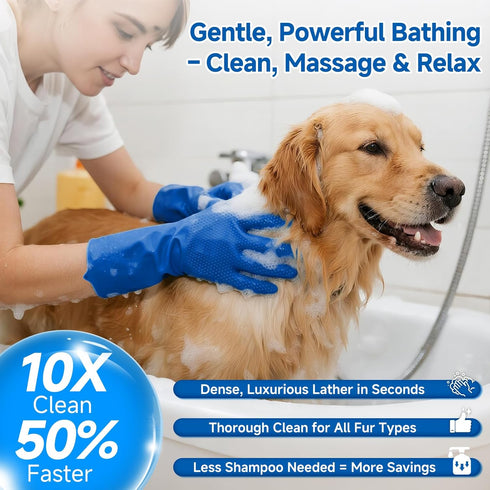 3-in-1 Pet Steam Brush for Dog & Cat Spray Hair Removal Comb for Shedding & Grooming, Softens Fur & Reduces Static
