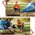 39.37 Inch GORGECRAFT Black Portable Chair Bag Large Oxford Cloth Folding Heavy Duty Waterproof Camping Chairs Carry