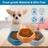 Durable Non-Slip Slow Feeder Dog Bowls, 2 Cups, Orange, BPA Free, Puzzle Feeder for Puppy and Small Dogs