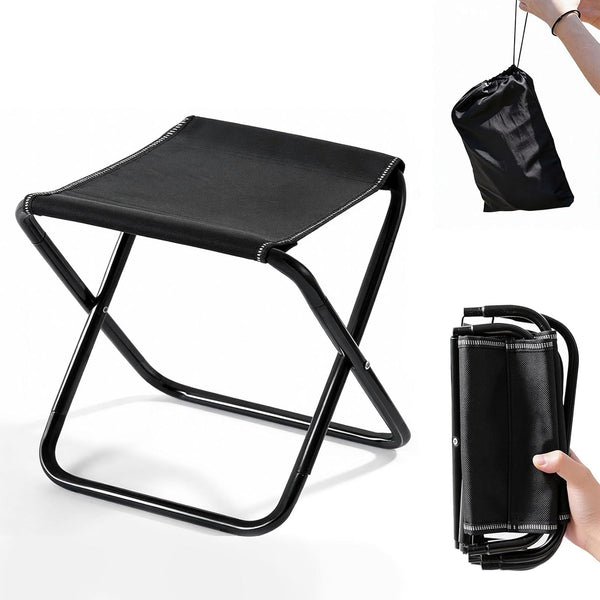 OOPTREVOL Camping Stool, Portable Stool, Folding Camping Chairs for Adults, Collapsible Chairs, Pocket