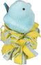 Peeps for Pets Plush Chick Dog Toy - Blue and Yellow Fleece Bottom, Small Plush with Squeaker for Pets