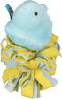 Peeps for Pets Plush Chick Dog Toy - Blue and Yellow Fleece Bottom, Small Plush with Squeaker for Pets