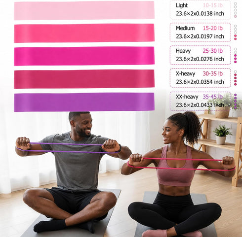 12 inch, Set All-in-One Home Workout Kit for WomenPilates Kit with Ankle Weights, Magic Circle Resistance Bands, Mini