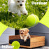 Giant 9.5" Dog Tennis Ball, 2 Pack Oversize Interactive Puzzle Toy with 1*Ball Pump + 1*Needle for Small, Medium, Large