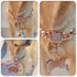 Rose Gold Chain Dog Collar 10MM/14MM Cuban Link Chew Proof Stainless Steel for Small Medium Large Dogs (14mm, 14inch)