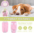 Etdane Dog Diapers Sanitary Panties for Male and Female Dogs, Physiological Period Shirts, Pink Polka Dots/L