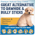 12" 10 Pack Collagen Sticks for Dogs Low Odor Long-Lasting Bully Stick & Rawhide Alternative, Single Ingredient Beef