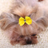 YOY 40pcs / 20 Pairs Adorable Grosgrain Ribbon Pet Dog Hair Bows - Rubber Bands for Puppy Topknot Cat Kitty Doggy